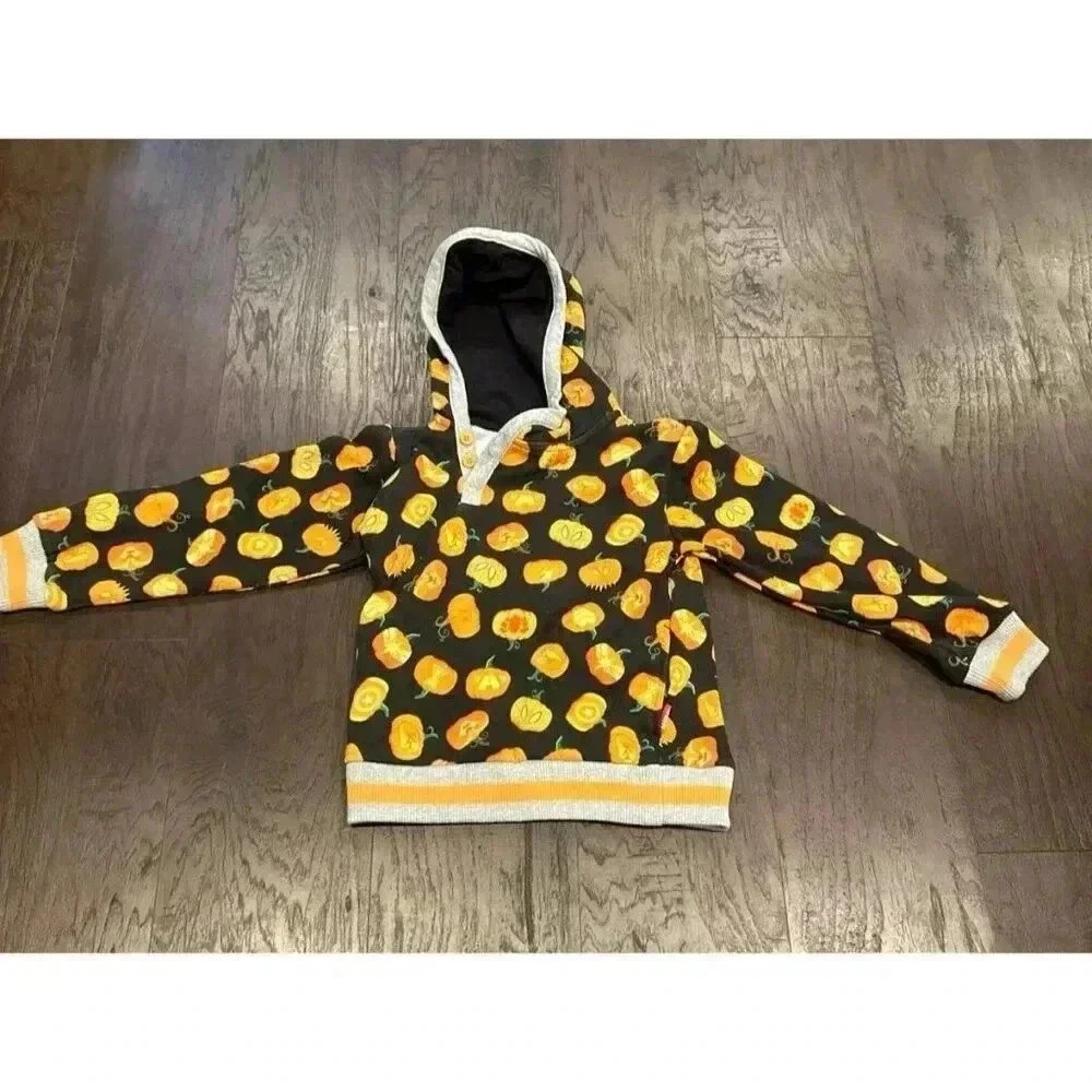 Disney Parks Kids Marvel Halloween‎ Pumpkins Hoodie Sweatshirt Size small #31